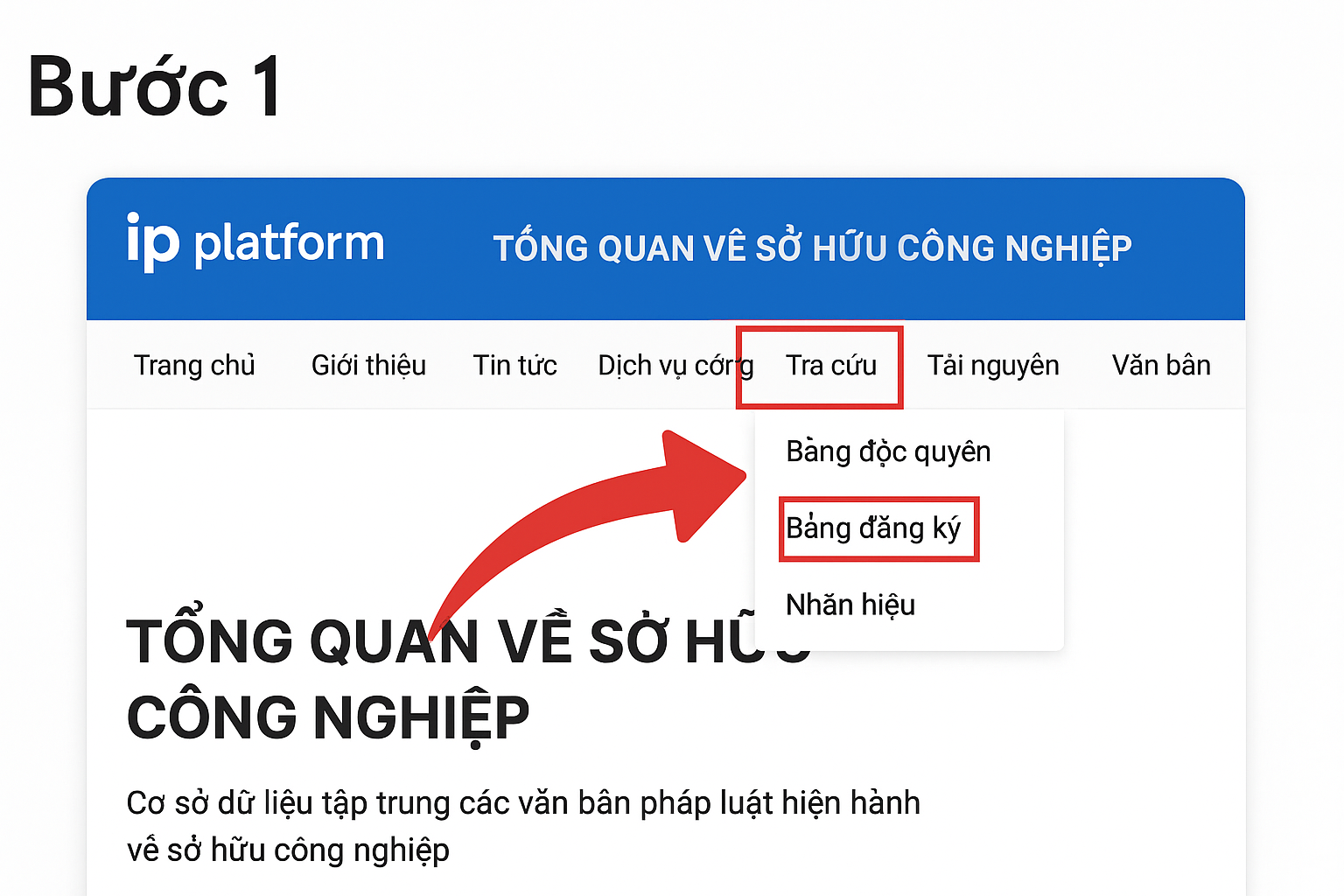 Hướng dẫn tra cứu đăng ký thương hiệu trên ipplatform