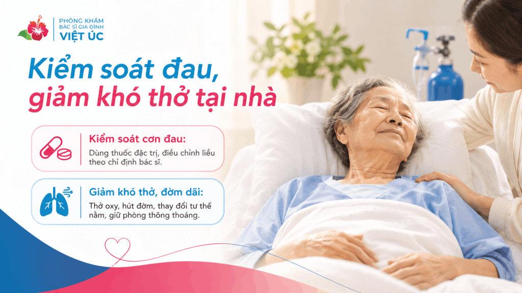 Hướng dẫn cách kiểm soát cơn đau cho bệnh nhân tại nhà